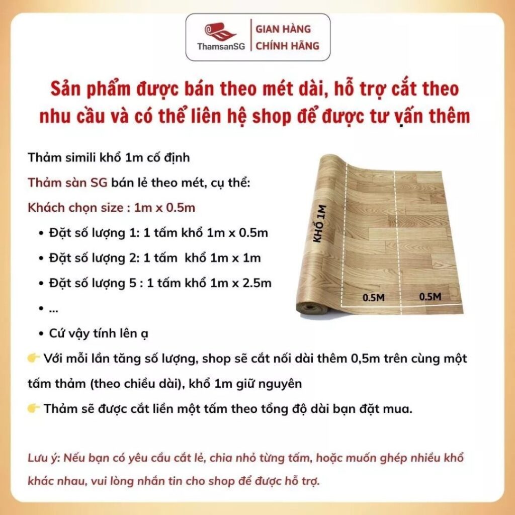 Quy cách Simili lót sàn
