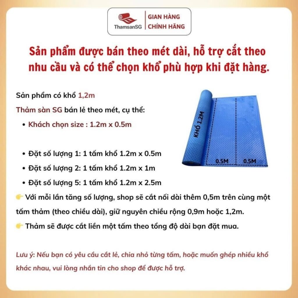 Quy cách thảm nhựa