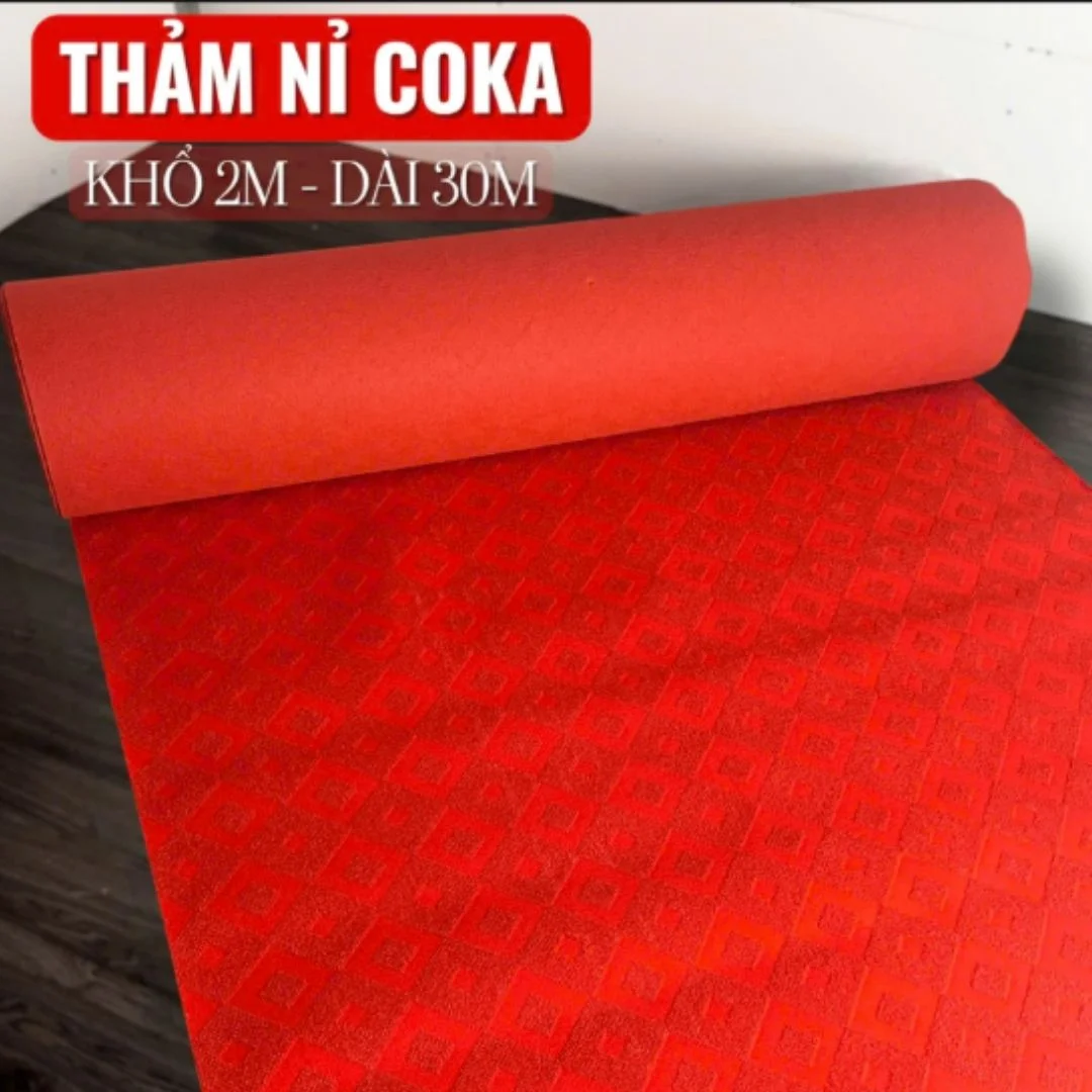 Thảm nỉ hoa văn Coka NC0914T